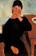 Amedeo Modigliani Elvira Resting at a Table Spain oil painting artist